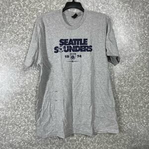 Seattle Sounders NASL 1974 Gray Retro Style T-Shirt - Size 2XL - Short Sleeves
